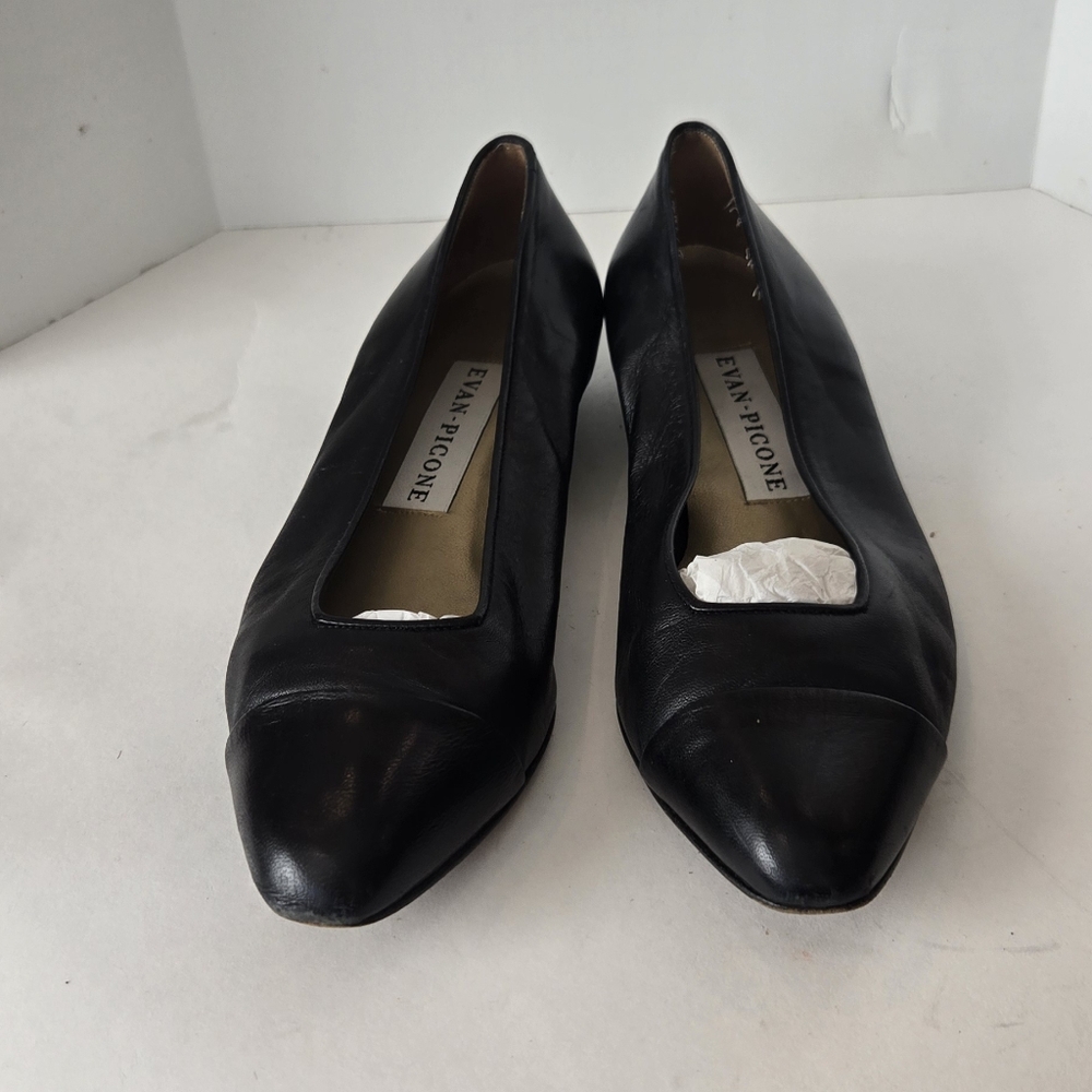Evan Picone Black Flats Timeless Elegance